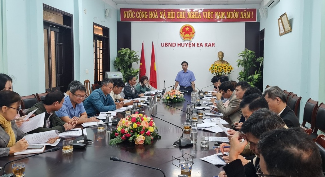 Ban đại diện Hội đồng Quản trị Ngân hàng Chính sách xã hội huyện Ea Kar họp quý IV, tổng kết hoạt động năm 2022, triển khai nhiệm vụ công tác năm 2023.