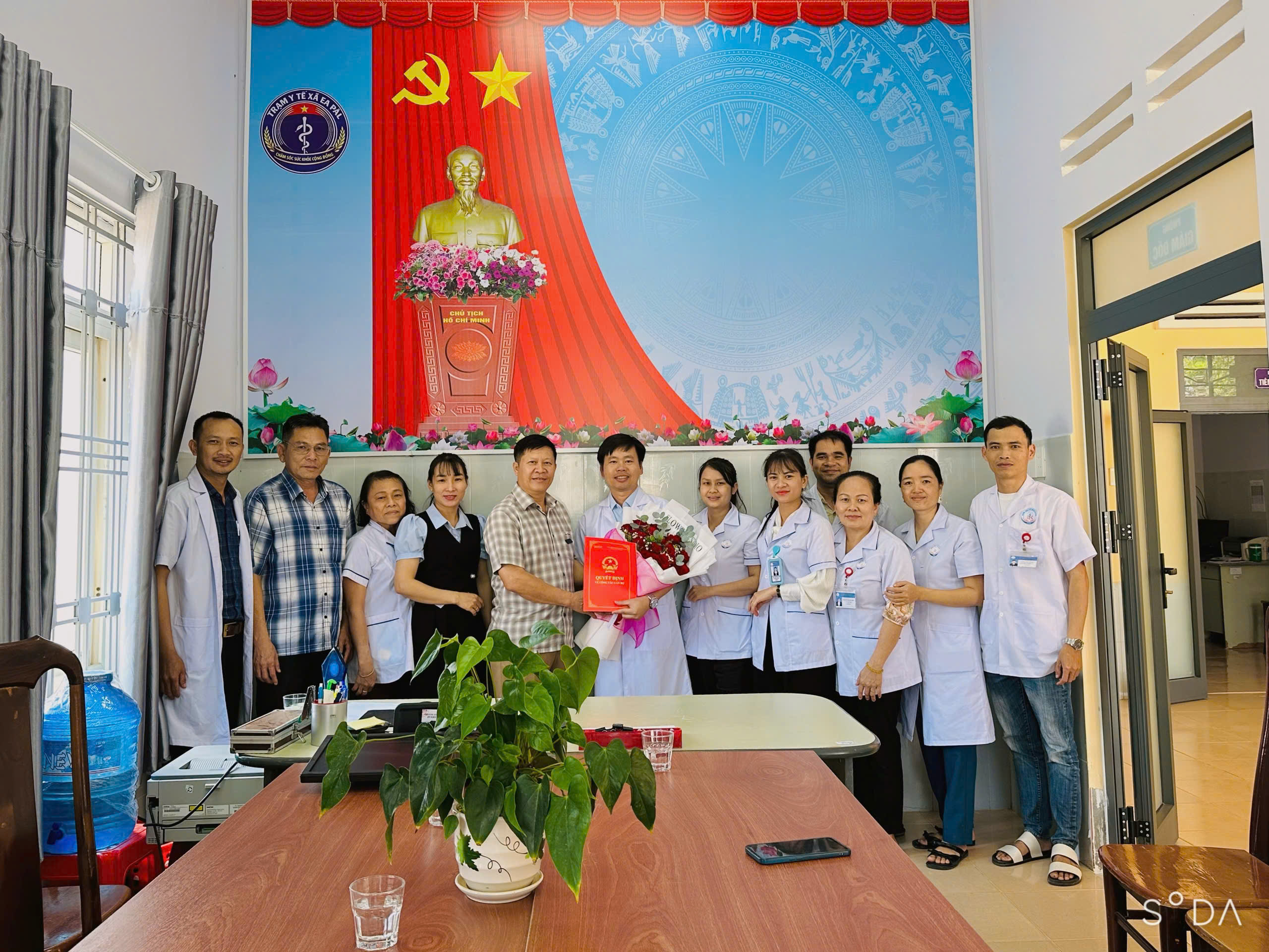 XÃ EA PĂL TỔ CHỨC HỘI NGHỊ CÔNG BỐ QUYẾT ĐỊNH BỔ NHIỆM CHỨC VỤ GIÁM ĐỐC TRẠM Y TẾ