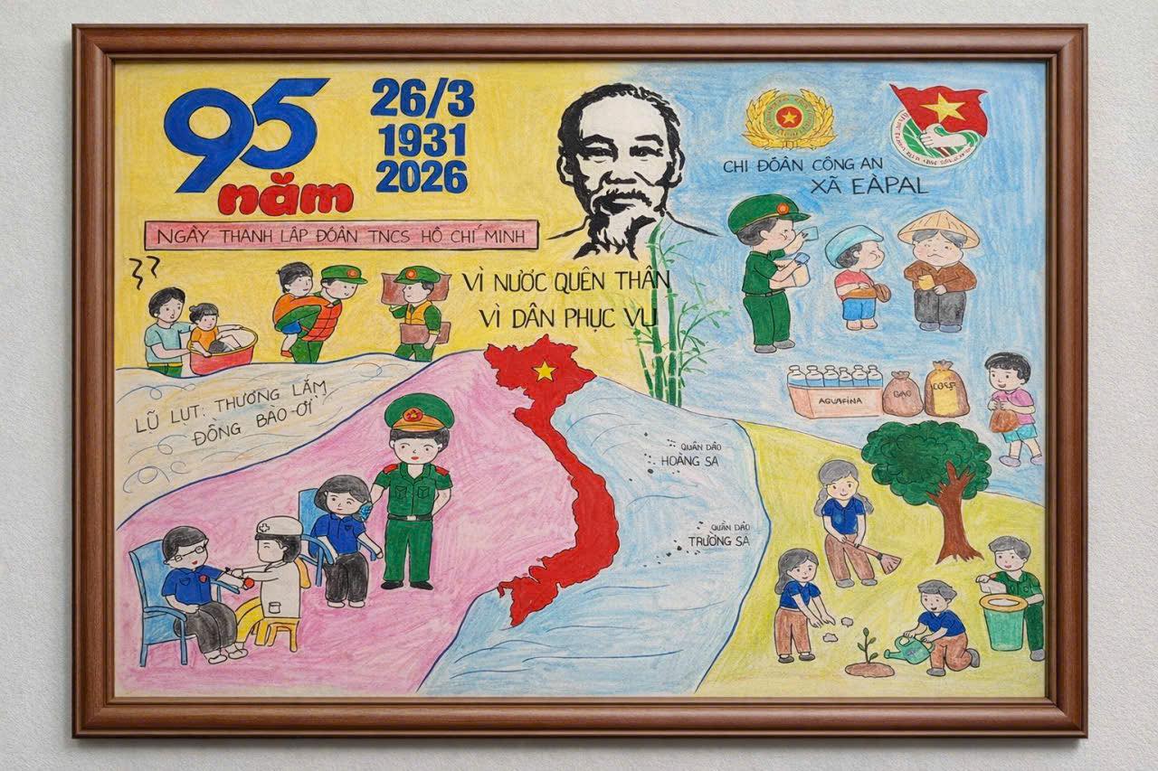 CUỘC THI SÁNG TÁC TRANH CỔ ĐỘNG CHÀO MỪNG THÀNH CÔNG CUỘC BẦU CỬ ĐẠI BIỂU QUỐC HỘI KHOÁ XVI VÀ ĐẠI BIỂU HỘI ĐỒNG NHÂN DÂN CÁC CẤP NHIỆM KỲ 2026-2031; CHÀO MỪNG KỶ NIỆM 95 NĂM NGÀY THÀNH LẬP ĐOÀN TNCS HỒ CHÍ MINH (26/3/1931-26/3/2026), CHÀO MỪNG ĐẠI HỘI ĐOÀN TNCS HỒ CHÍ MINH TOÀN QUỐC LẦN THỨ XIII