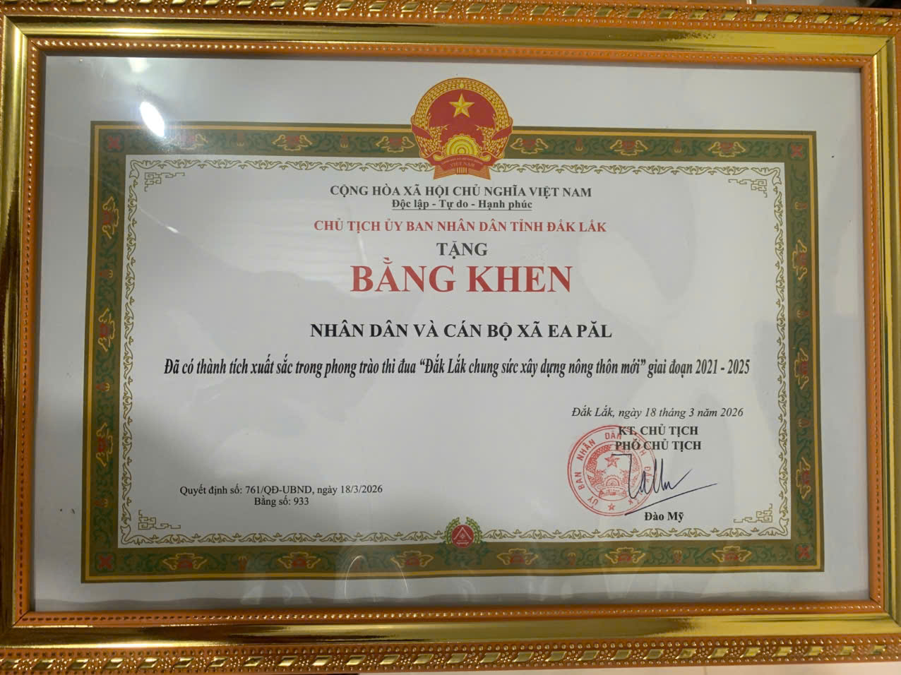 Xã Ea Păl tích cực xây dựng “Xã đạt chuẩn nông thôn mới”