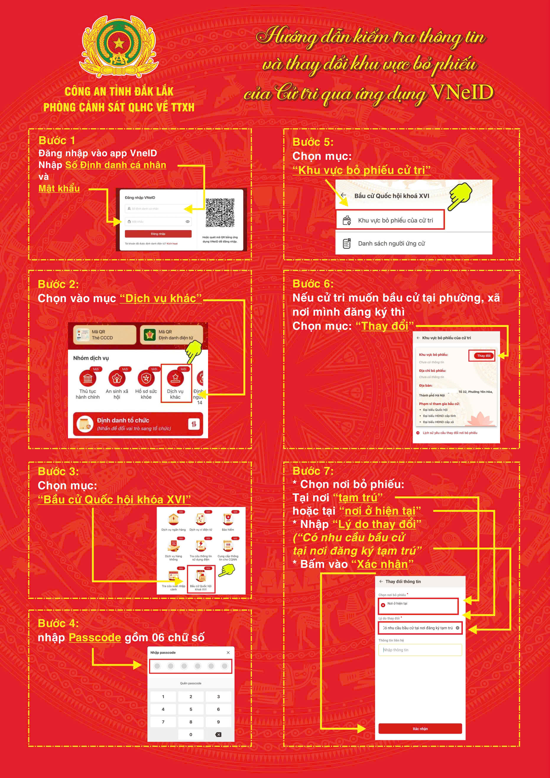 NHẰM TẠO ĐIỀU KIỆN THUẬN LỢI CHO CỬ TRI THỰC HIỆN QUYỀN BẦU CỬ, ĐỒNG THỜI BẢO ĐẢM CÔNG TÁC QUẢN LÝ DANH SÁCH CỬ TRI ĐƯỢC CHÍNH XÁC, THỐNG NHẤT