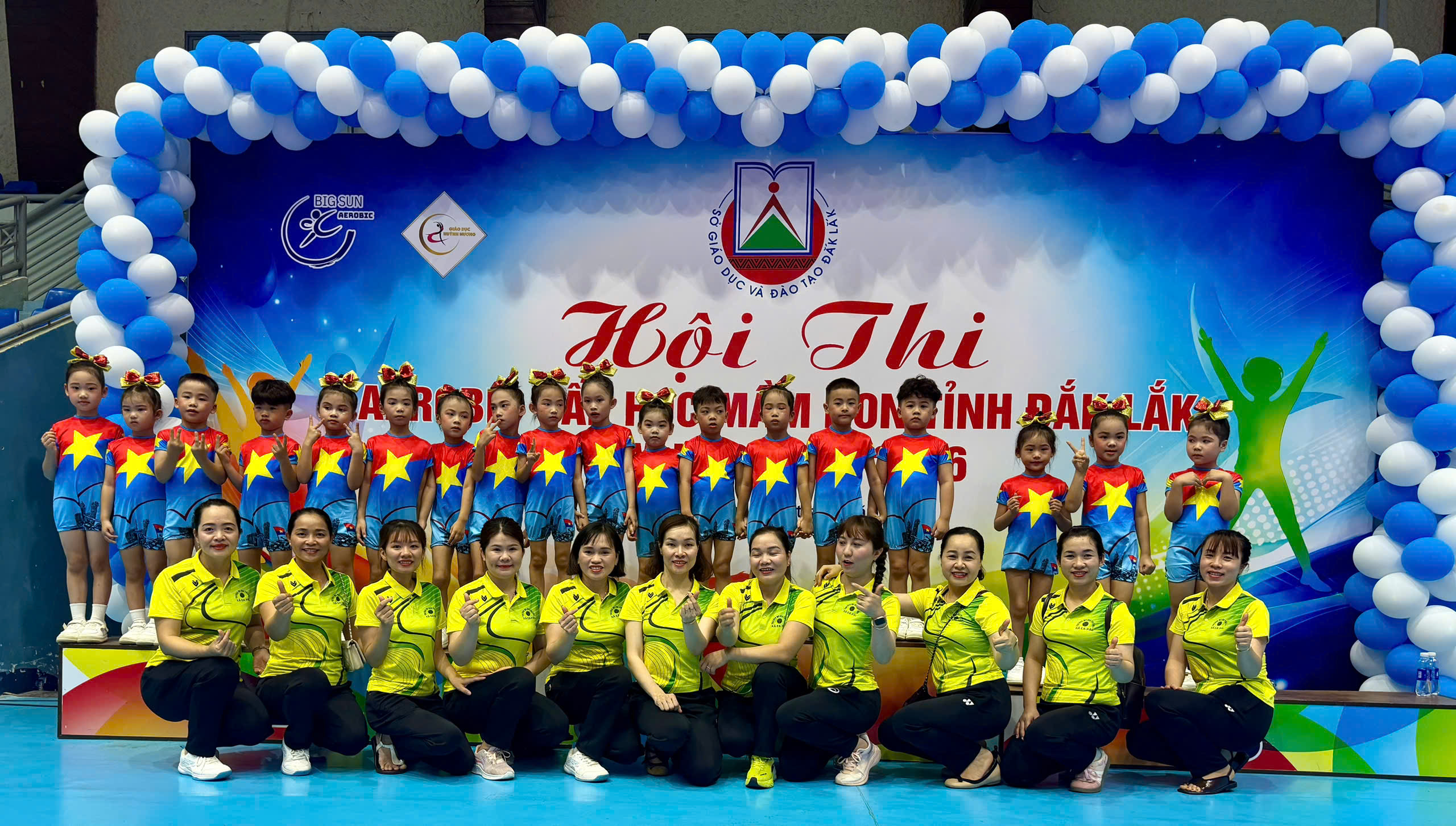 XÃ EA PĂL THAM GIA HỘI THI AEROBIC BẬC MẦM NON TỈNH ĐẮK LẮK LẦN THỨ NHẤT NĂM HỌC 2025 - 2026