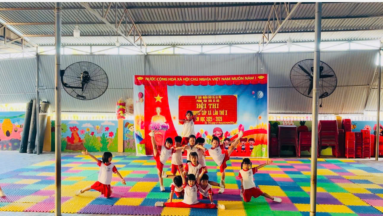 CHUẨN BỊ TỔ CHỨC HỘI THI AEROBIC BẬC MẦM NON XÃ EA PĂL LẦN THỨ NHẤT NĂM 2026