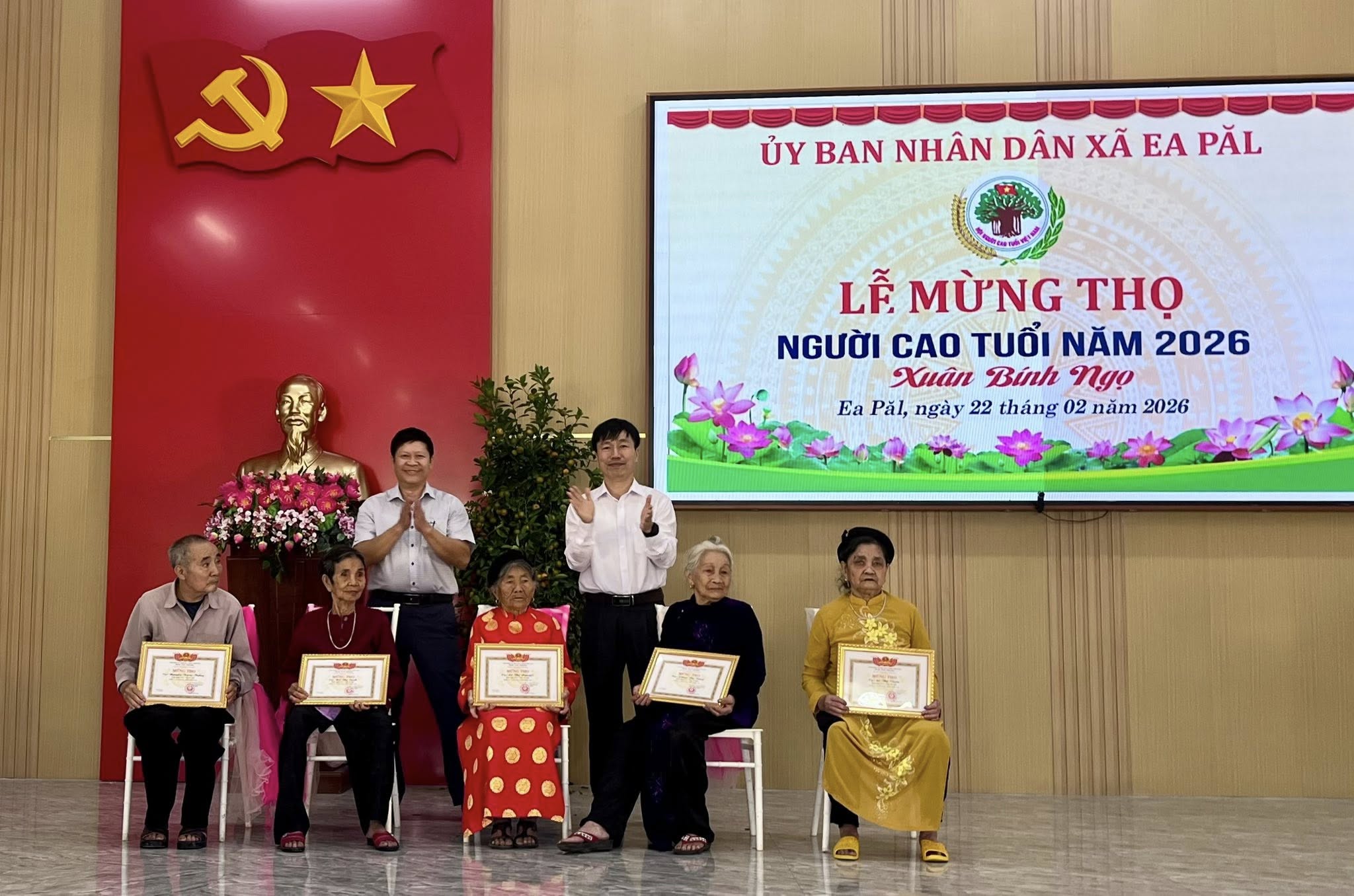 XÃ EA PĂL TỔ CHỨC LỄ MỪNG THỌ NGƯỜI CAO TUỔI NĂM BÍNH NGỌ 2026